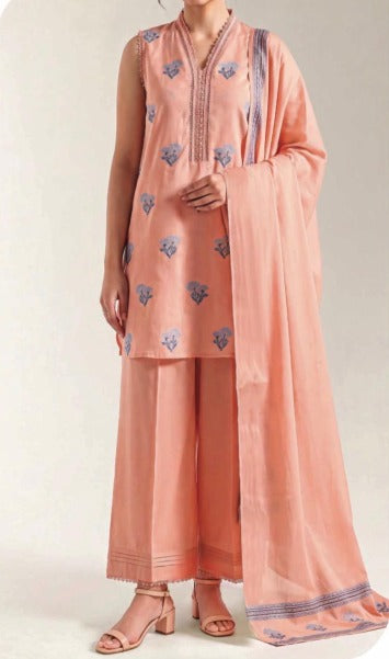 Graceful Printed Co-ord Set with Dupatta