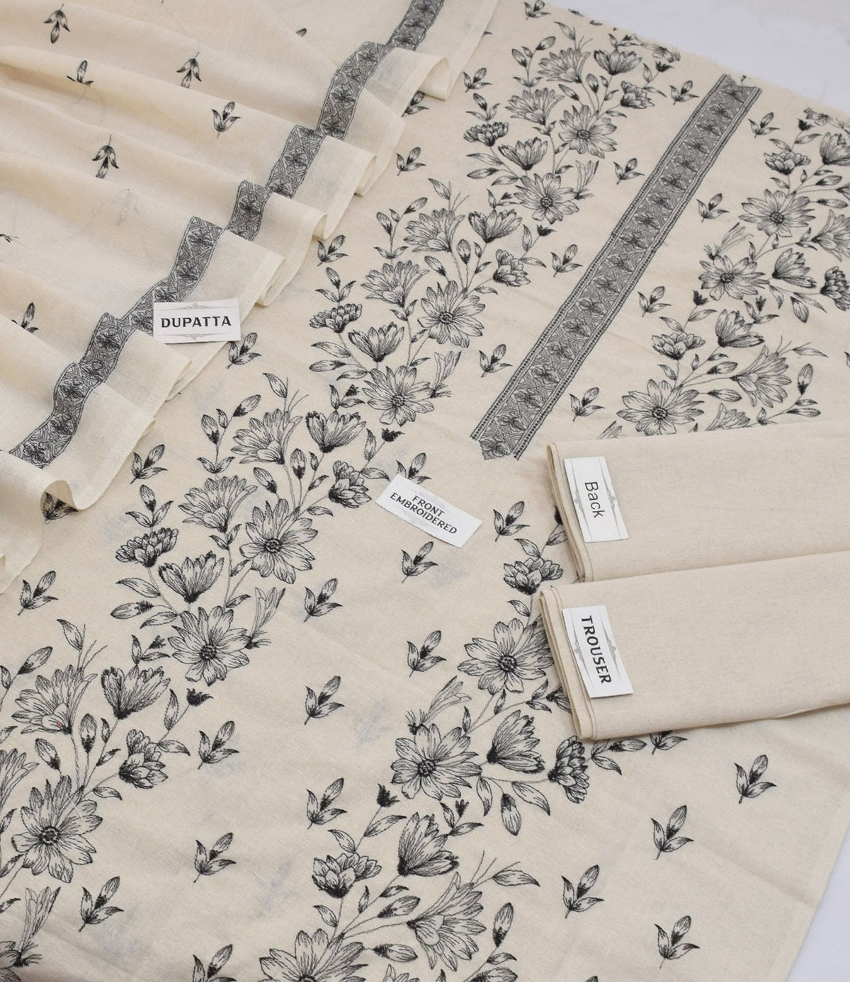 Breeze Brand Khadee Khaddar Embroidered 3-Piece Suit