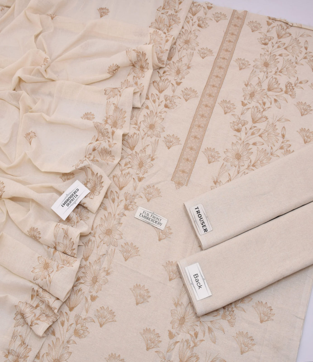 Breeze Brand Khadee Khaddar Embroidered 3-Piece Suit