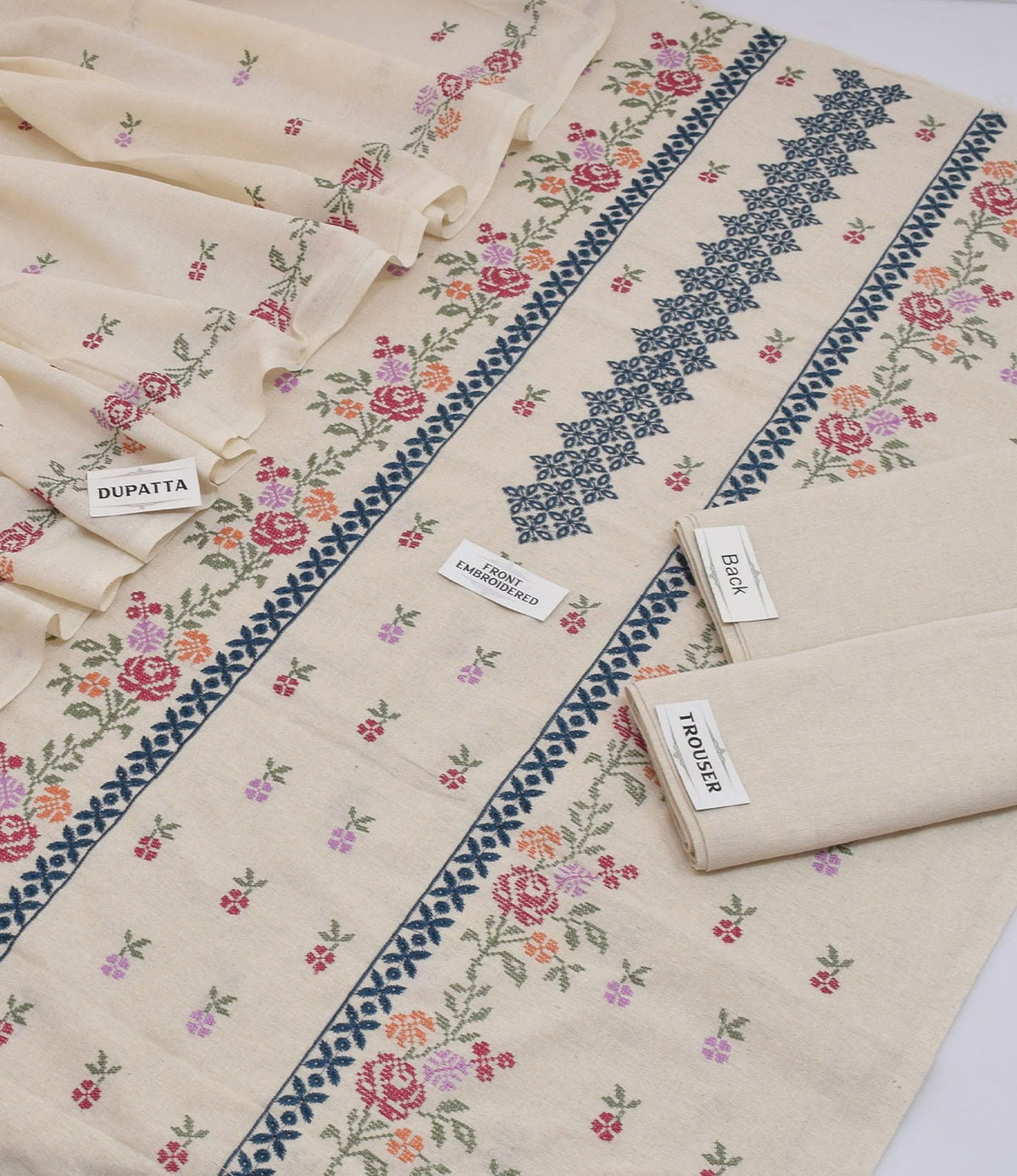 Breeze Brand Khadee Khaddar Embroidered 3-Piece Suit