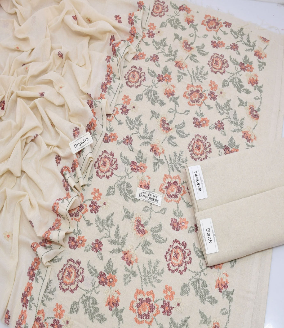 Breeze Brand Khadee Khaddar Embroidered 3-Piece Suit
