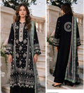 Black Embroidered Three-Piece Suit
