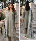 Elegant Sage Green Embroidered 3-Piece Suit