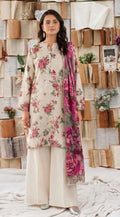 printed linen 3pc