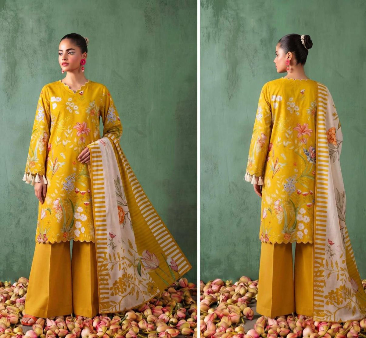 Premium khaddar printed 3pc